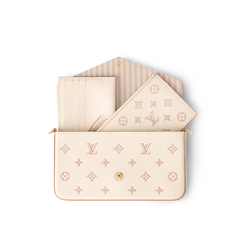 Monogram Empreinte Leather Small Leather Goods Wallets on Chain and Nano Bags Pochette Félicie | Louis Vuitton ® (Product zoom)