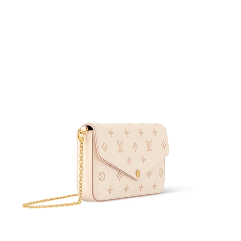 Monogram Empreinte Leather Small Leather Goods Wallets on Chain and Nano Bags Pochette Félicie | Louis Vuitton ® (Product zoom)