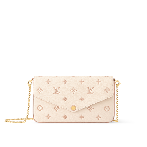 Monogram Empreinte Leather Small Leather Goods Wallets on Chain and Nano Bags Pochette Félicie | Louis Vuitton ® (Product zoom)