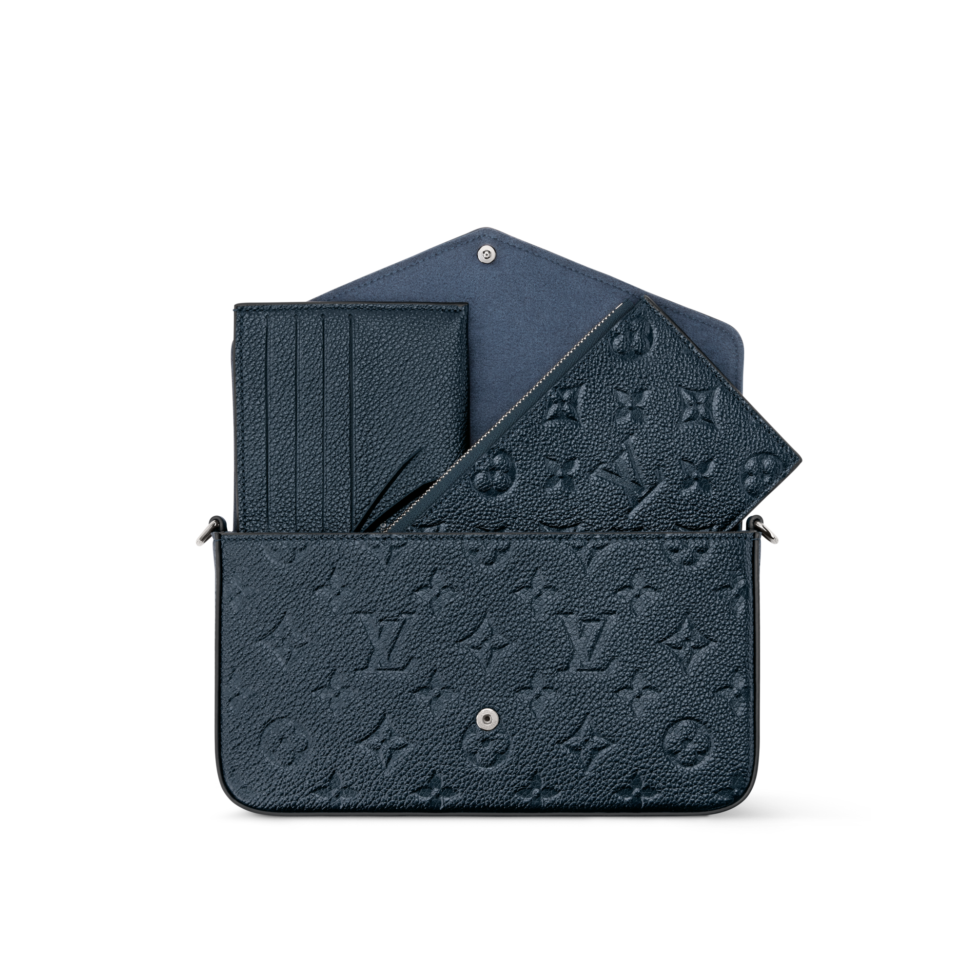 Monogram Empreinte Leather Small Leather Goods Wallets on Chain and Nano Bags Pochette Félicie | Louis Vuitton ® (Product zoom)