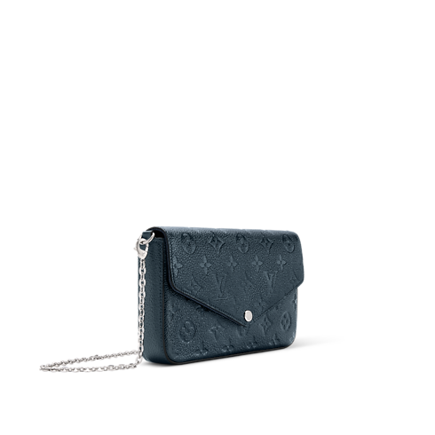 Monogram Empreinte Leather Small Leather Goods Wallets on Chain and Nano Bags Pochette Félicie | Louis Vuitton ® (Product zoom)