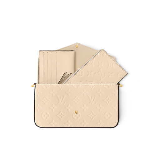 Monogram Empreinte Leather Small Leather Goods Wallets on Chain and Nano Bags Pochette Félicie | Louis Vuitton ® (Product zoom)