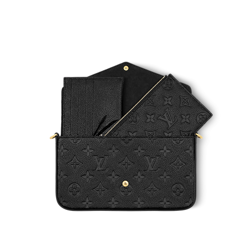 Monogram Empreinte Leather Small Leather Goods Wallets on Chain and Nano Bags Pochette Félicie | Louis Vuitton ® (Product zoom)