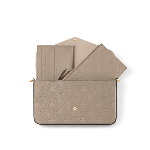 Monogram Empreinte Leather Small Leather Goods Wallets on Chain and Nano Bags Pochette Félicie | Louis Vuitton ® (Product zoom)