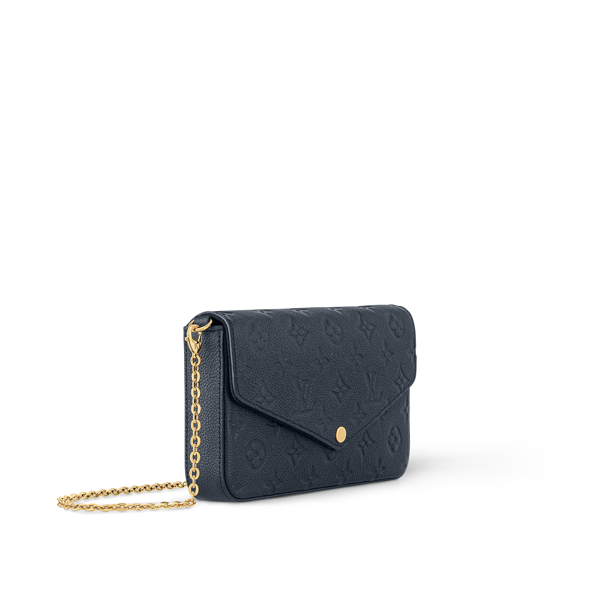 Monogram Empreinte Leather Small Leather Goods Wallets on Chain and Nano Bags Pochette Félicie | Louis Vuitton ® (Product zoom)
