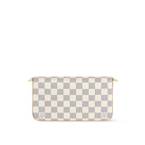 Damier Azur Canvas Small Leather Goods Wallets on Chain and Nano Bags Pochette Félicie | Louis Vuitton ® (Product zoom)
