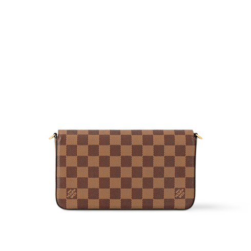 Damier Ebene Small Leather Goods Wallets on Chain and Nano Bags Pochette Félicie | Louis Vuitton ® (Product zoom)