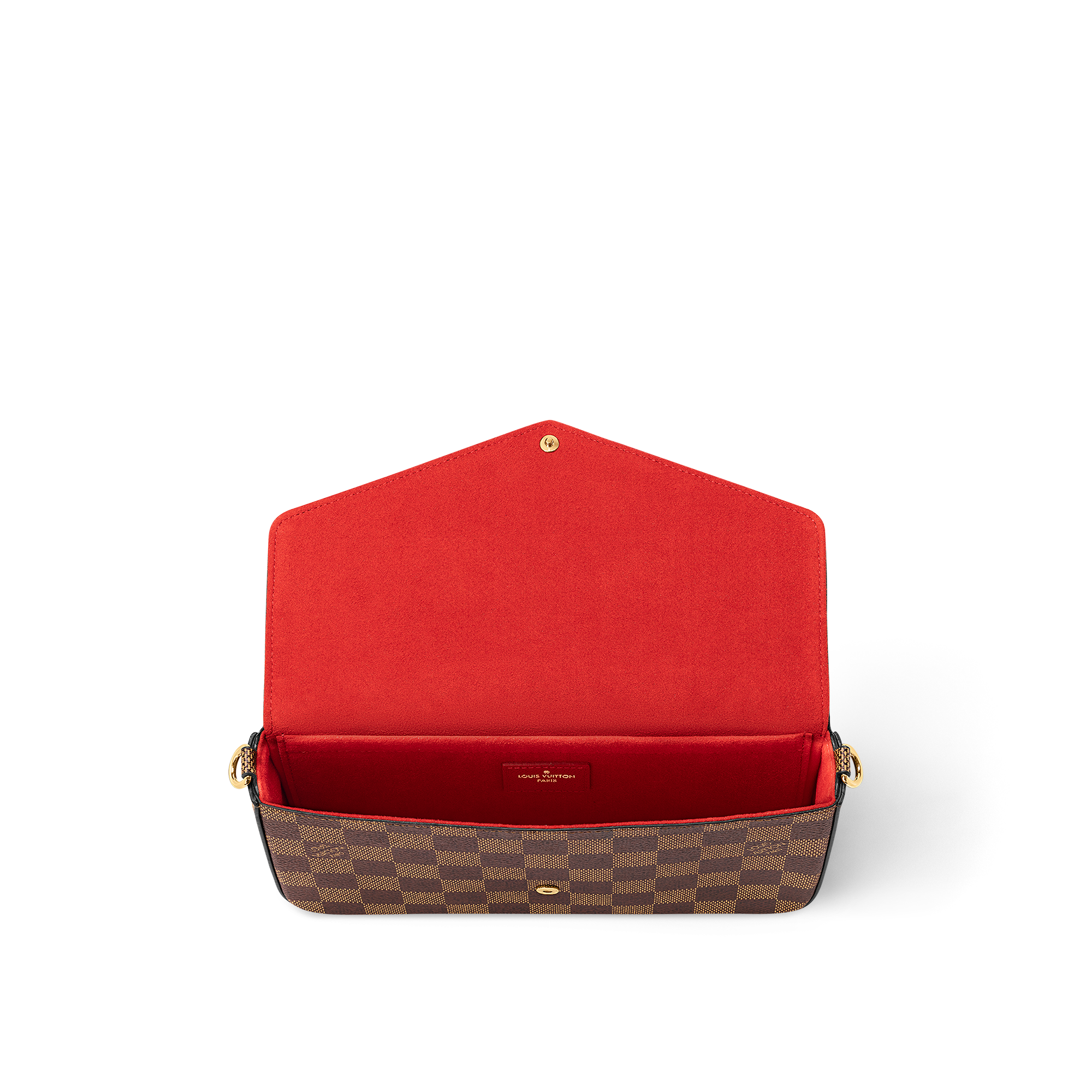 Damier Ebene Small Leather Goods Wallets on Chain and Nano Bags Pochette Félicie | Louis Vuitton ® (Product zoom)