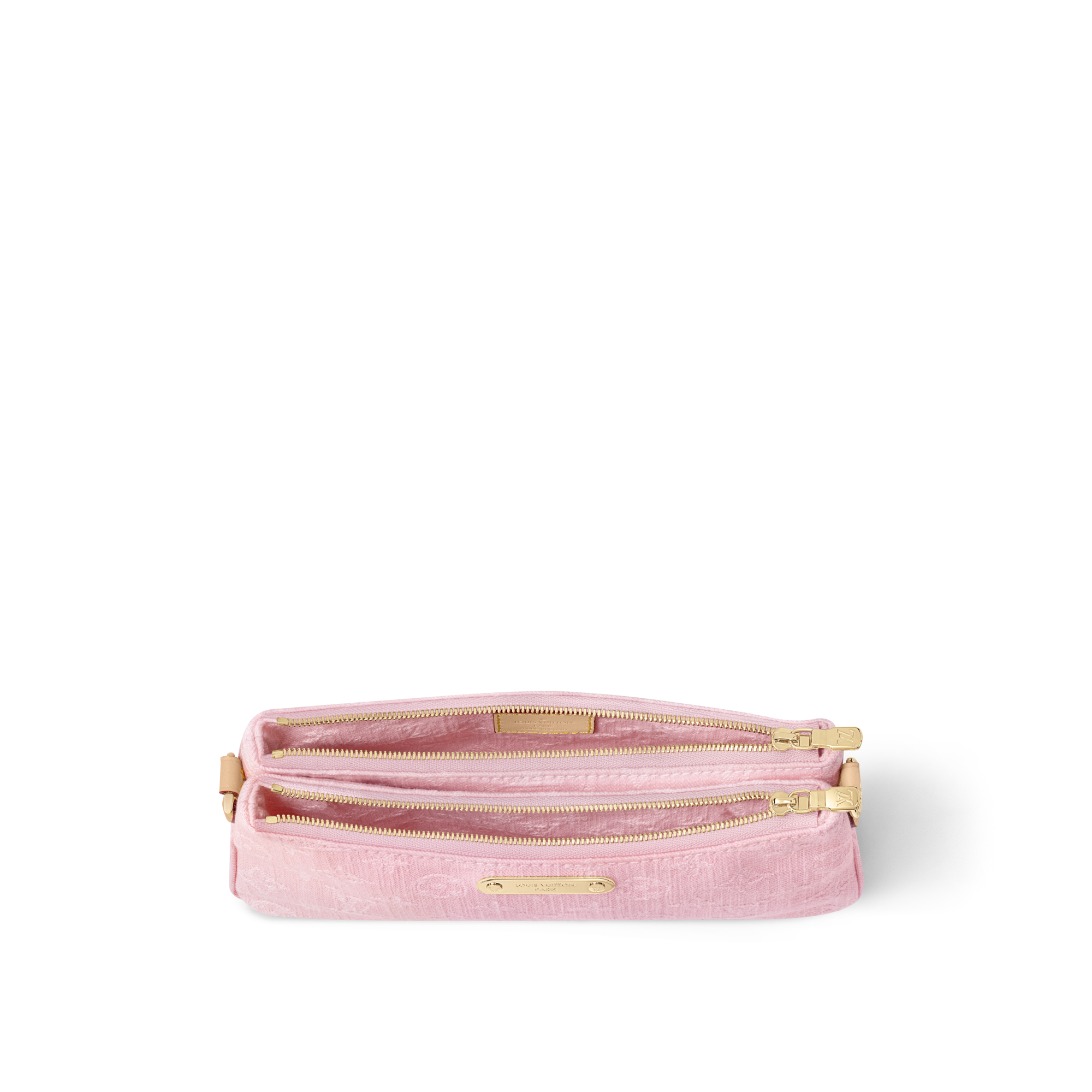Monogram Denim Small Leather Goods Wallets on Chain and Nano Bags Pochette Liv | Louis Vuitton ® (Product zoom)