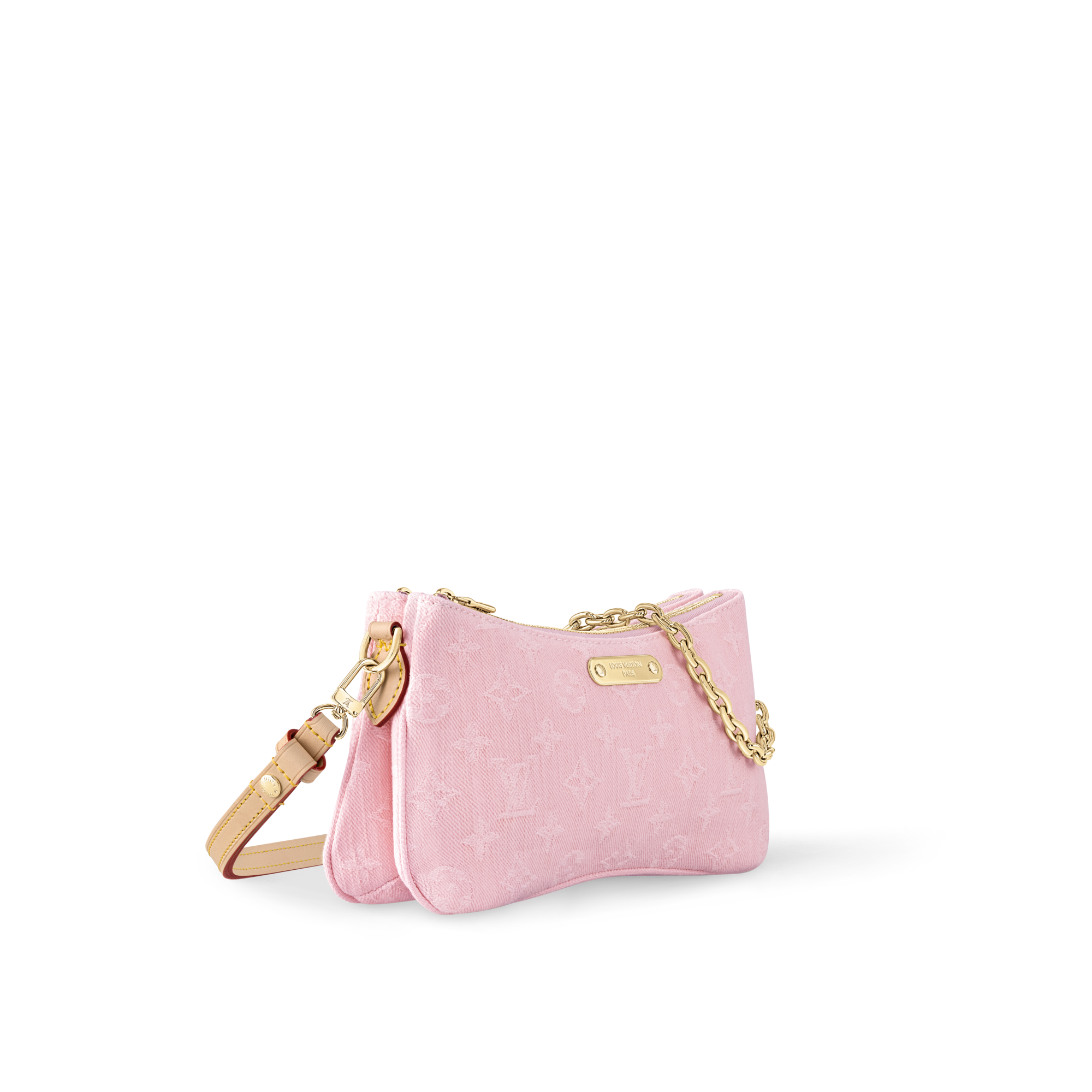 Monogram Denim Small Leather Goods Wallets on Chain and Nano Bags Pochette Liv | Louis Vuitton ® (Product zoom)