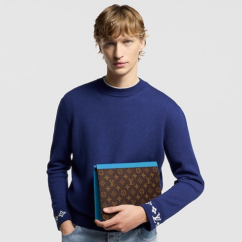 Monogram Macassar Canvas For Him } Pochette Voyage MM | Louis Vuitton ® (Product zoom)