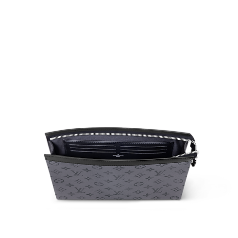 Monogram Eclipse Small Leather Goods All Small Leather Goods Pochette Voyage MM | Louis Vuitton ® (Product zoom)