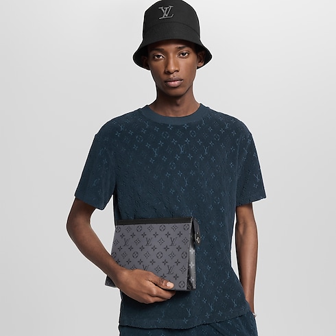 Monogram Eclipse Small Leather Goods All Small Leather Goods Pochette Voyage MM | Louis Vuitton ® (Product zoom)