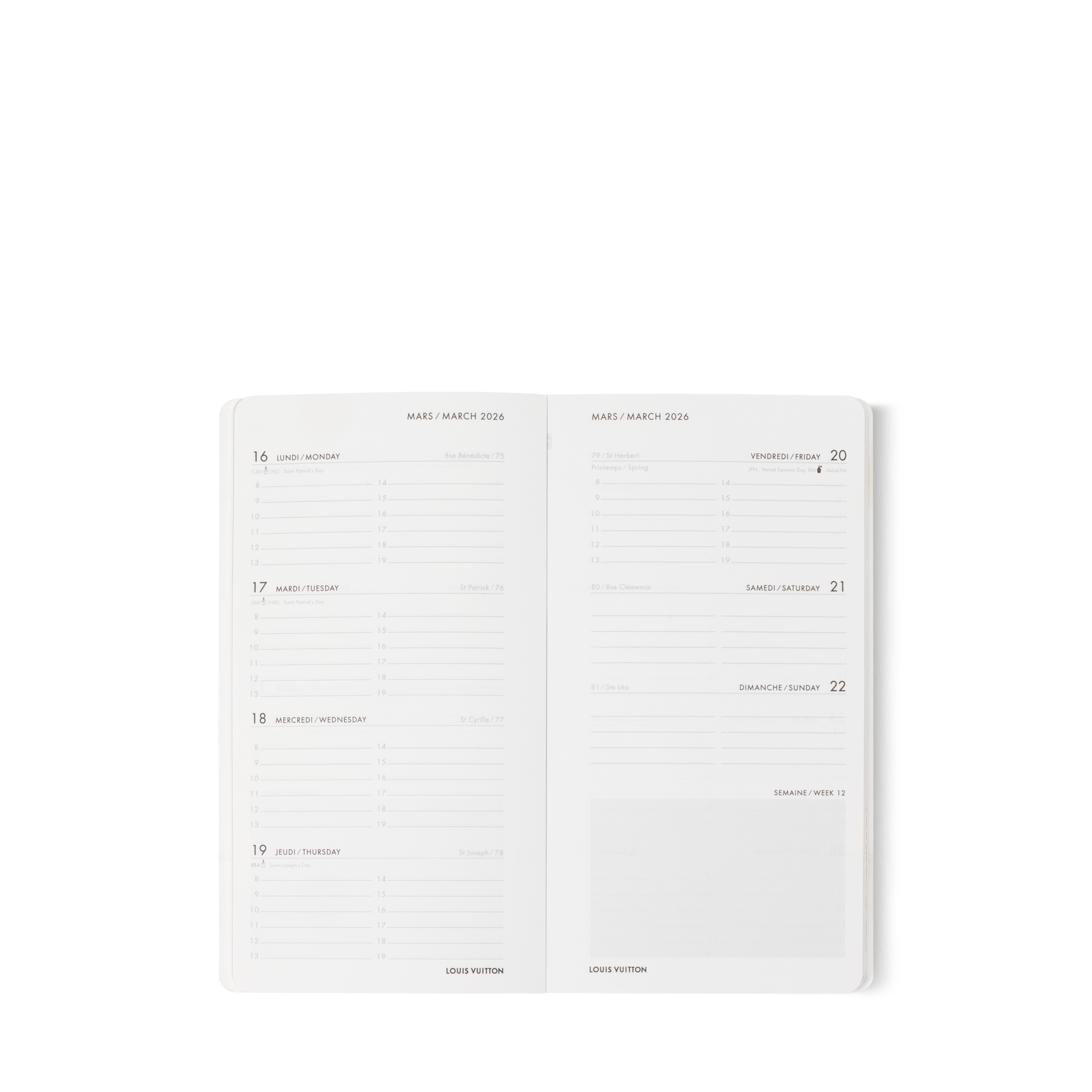  Library Office and Writing Pocket Agenda Refill 2026 | Louis Vuitton ® (Product zoom)