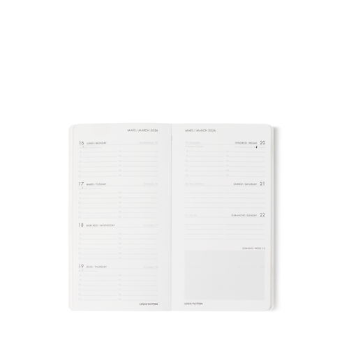 Library Office and Writing Pocket Agenda Refill 2026 | Louis Vuitton ® (Product zoom)