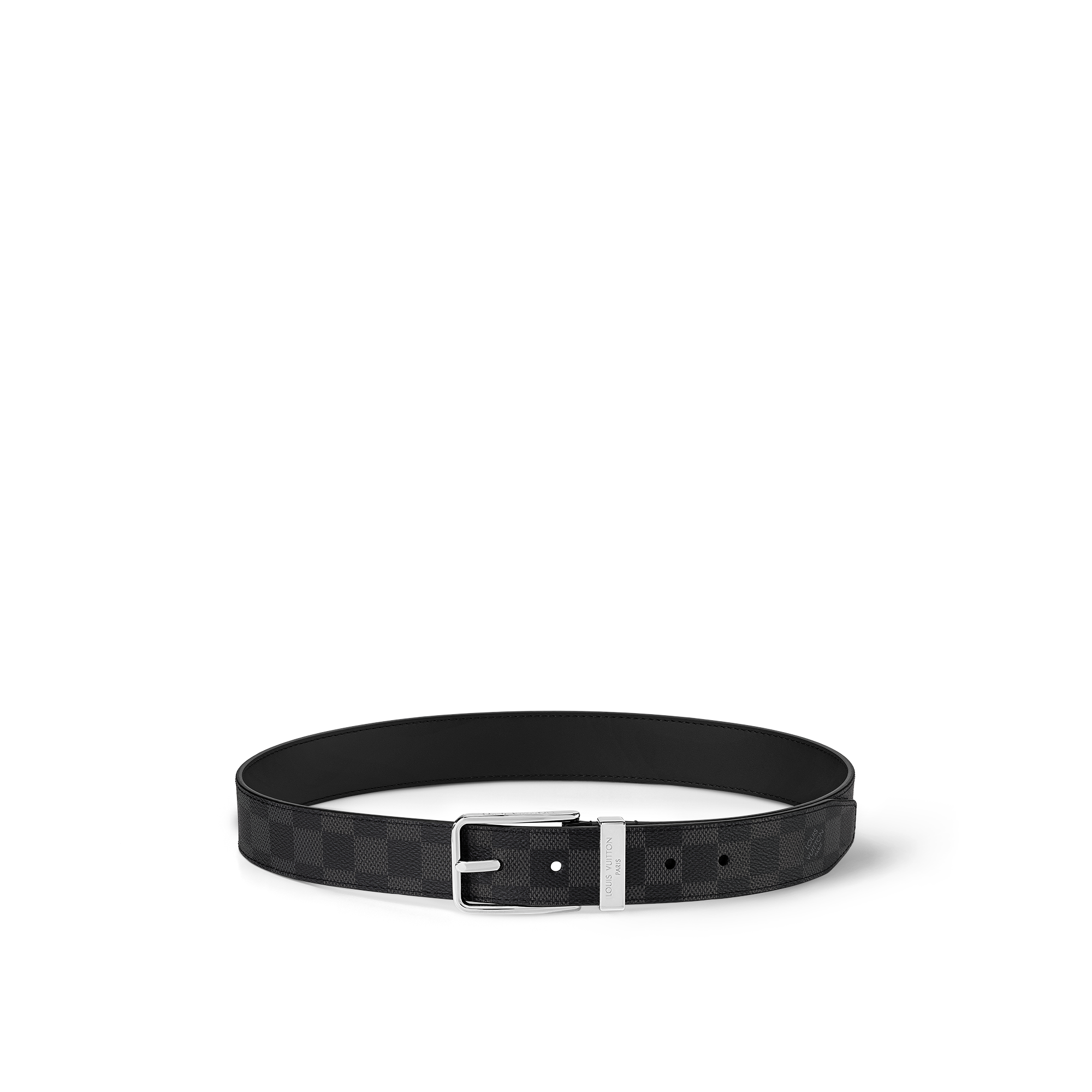 Damier Graphite Canvas Accessories Belts Pont Neuf 35mm Belt | Louis Vuitton ® (Product zoom)