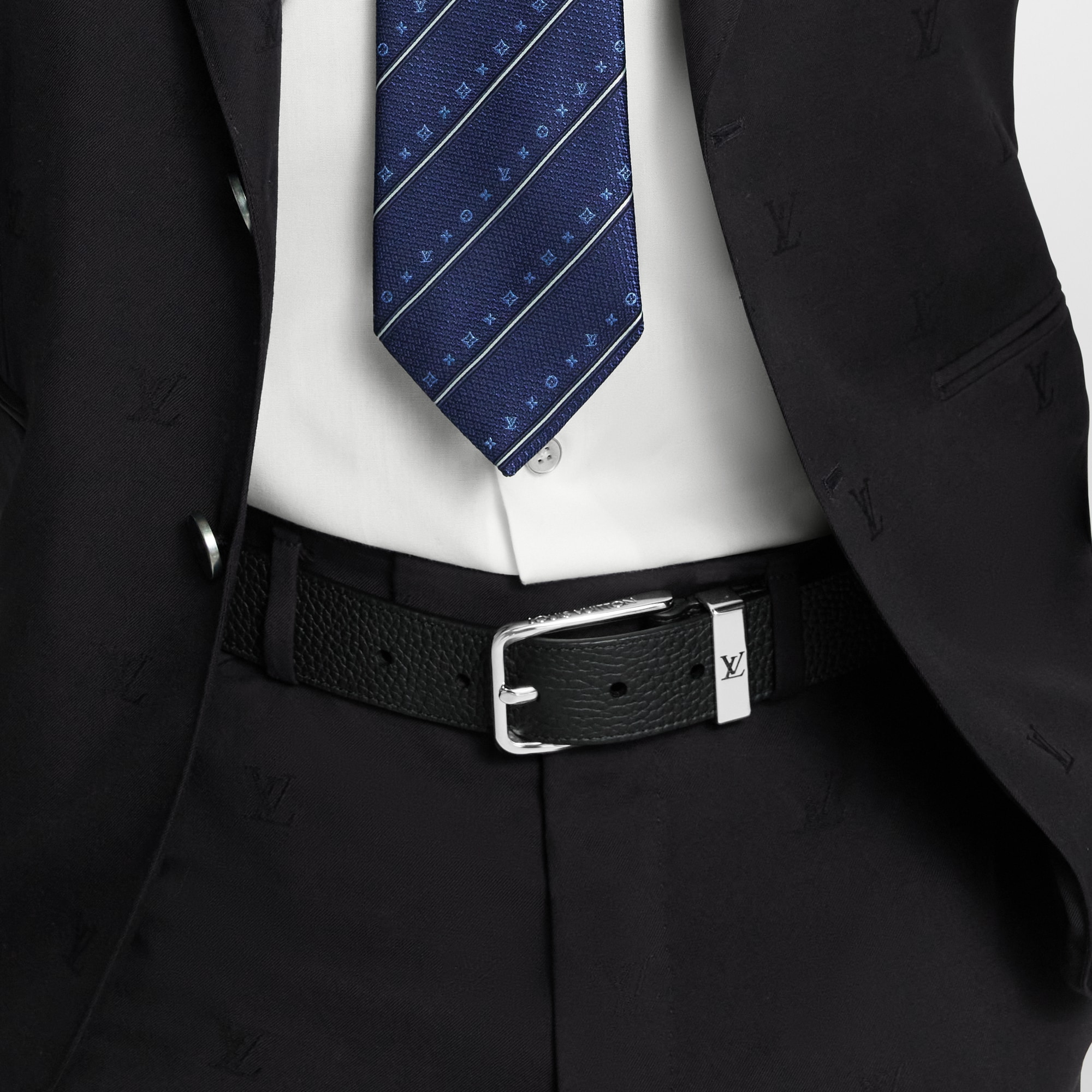 Louis Vuitton Ceinture Pont Neuf Black Belt Pont Neuf 35mm Belt Taiga Leather - Men - Accessories  main image 2