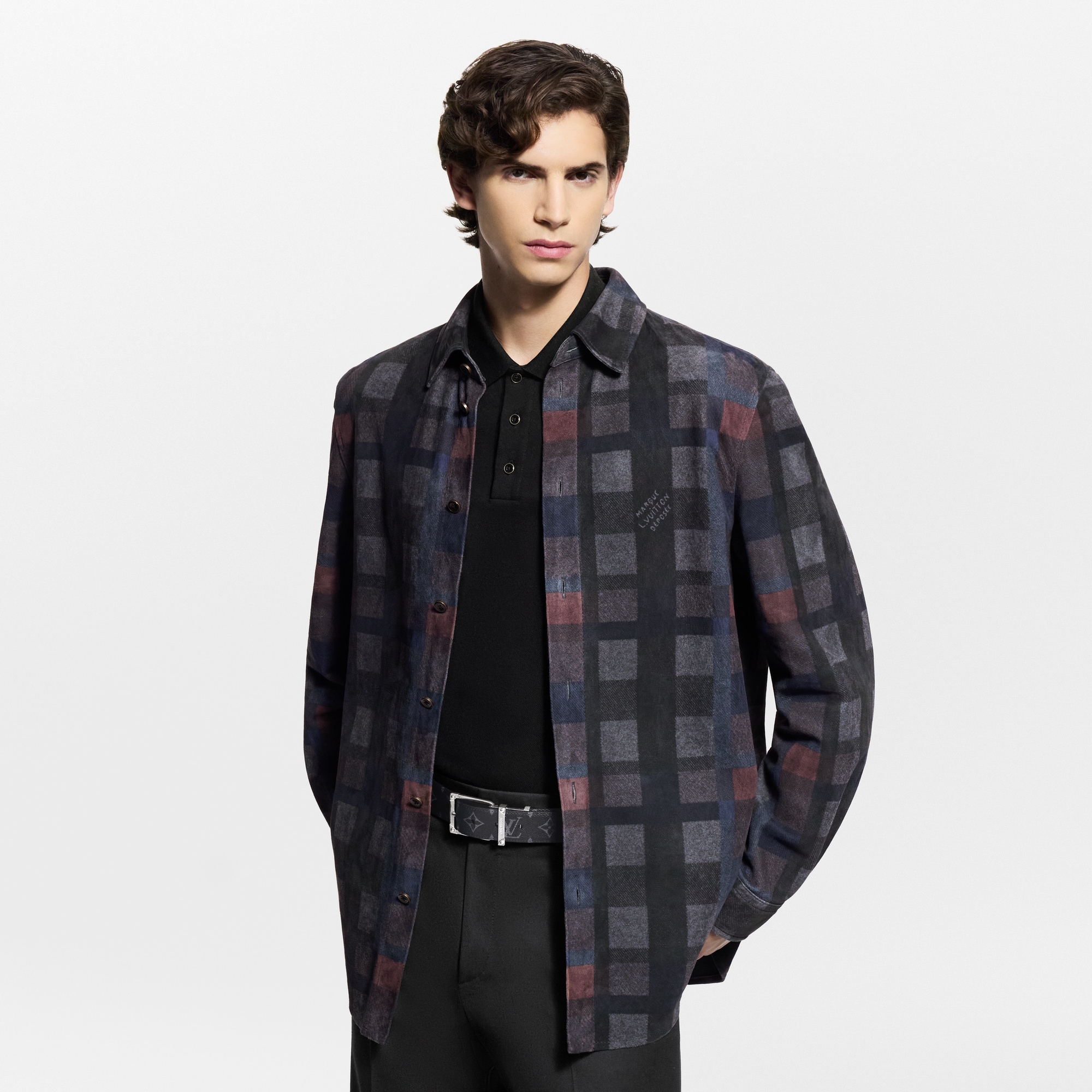  Ready-to-Wear All Ready-to-Wear Printed Leather Shirt | Louis Vuitton ® (Product zoom)