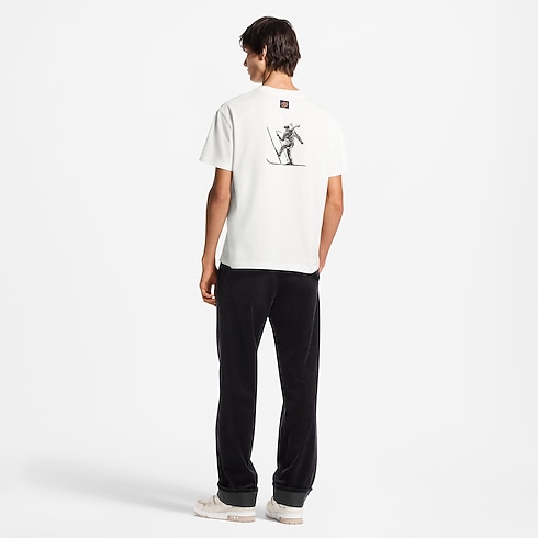 Ready-to-Wear All Ready-to-Wear Printed Signature Short-Sleeved T-Shirt | Louis Vuitton ® (Product zoom)