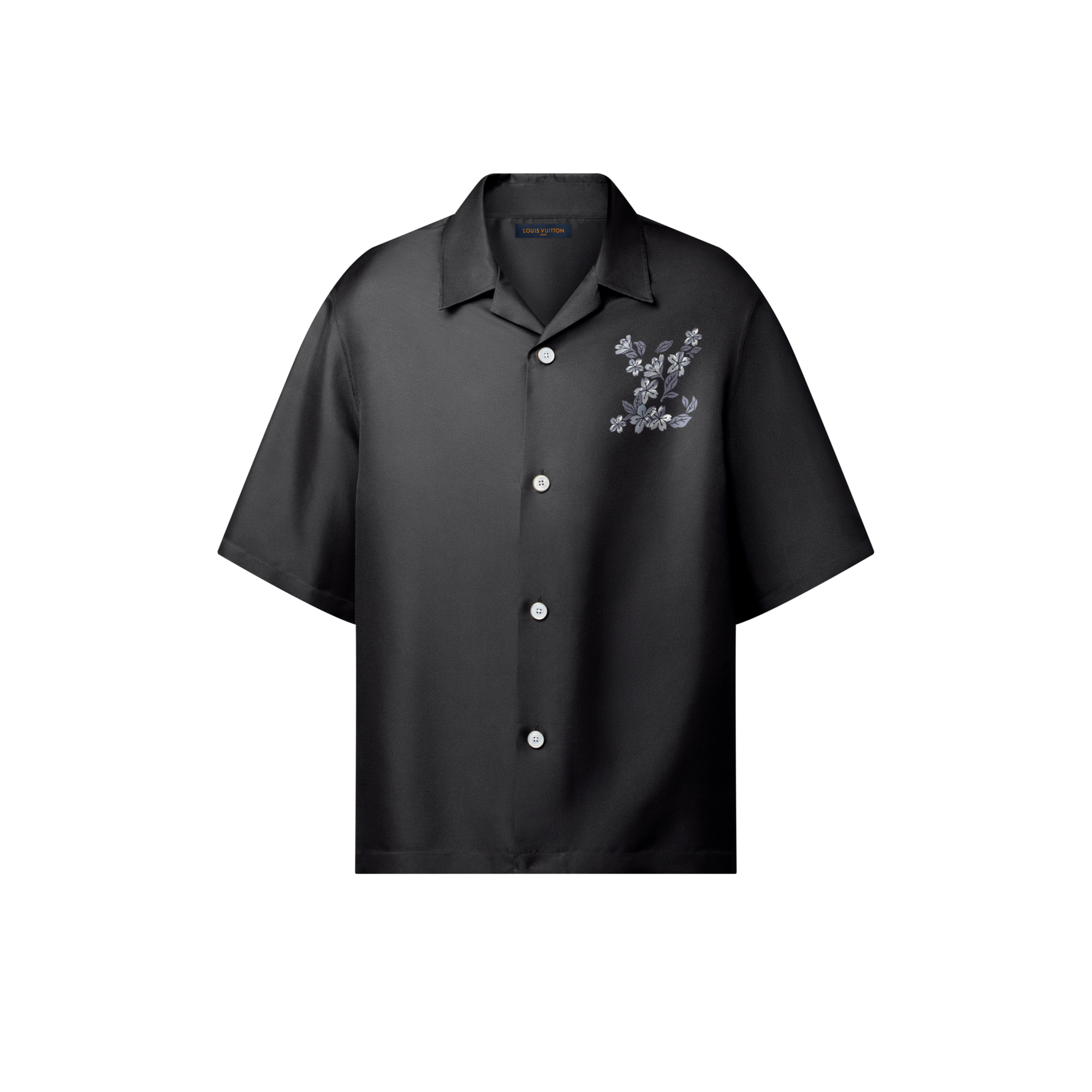  Ready-to-Wear Shirts Printed Signature Silk Shirt | Louis Vuitton ® (Product zoom)