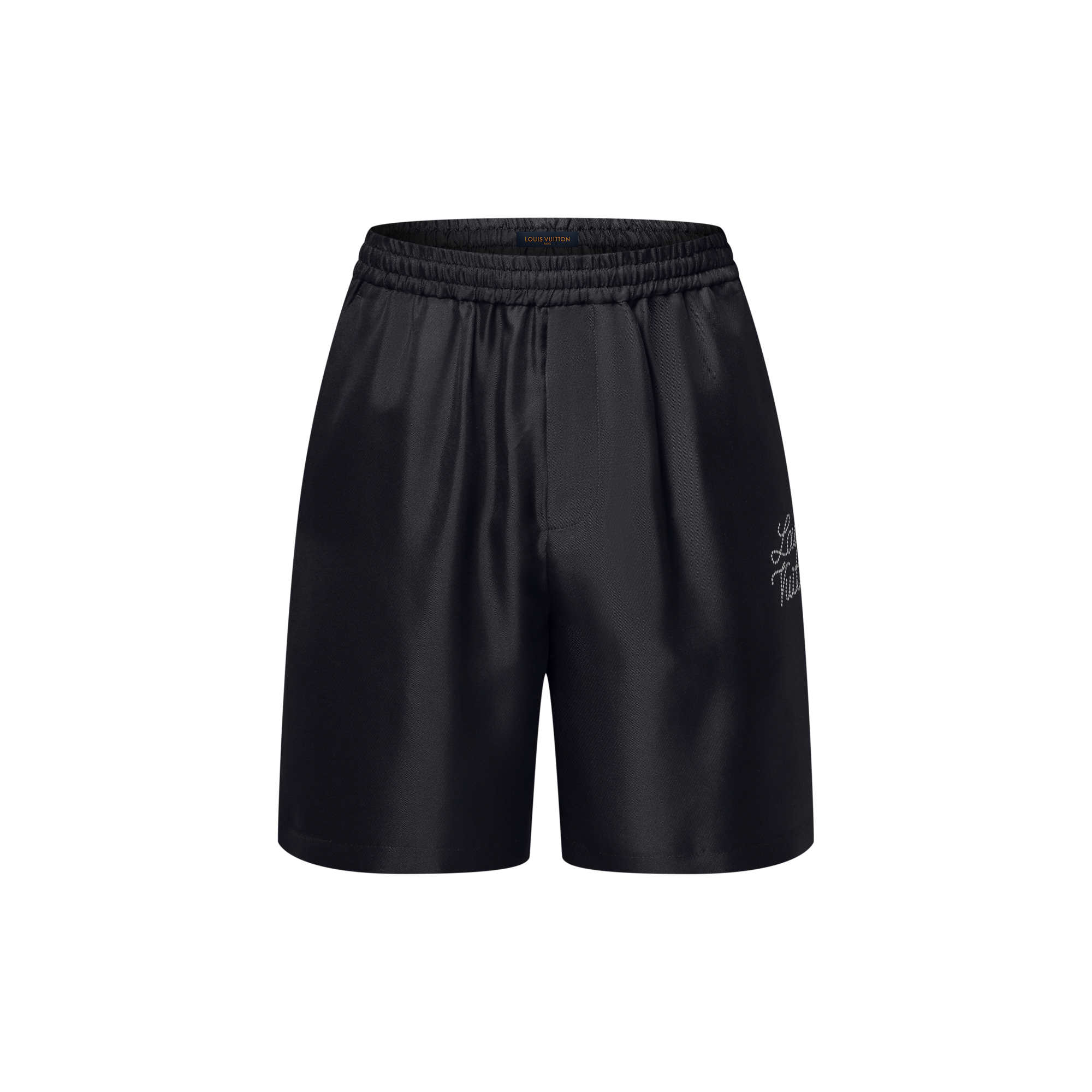 Printed Signature Silk Shorts