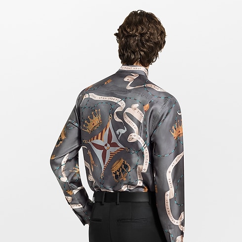 Ready-to-Wear Shirts Printed Silk Shirt | Louis Vuitton ® (Product zoom)