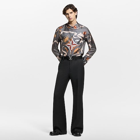 Ready-to-Wear Shirts Printed Silk Shirt | Louis Vuitton ® (Product zoom)