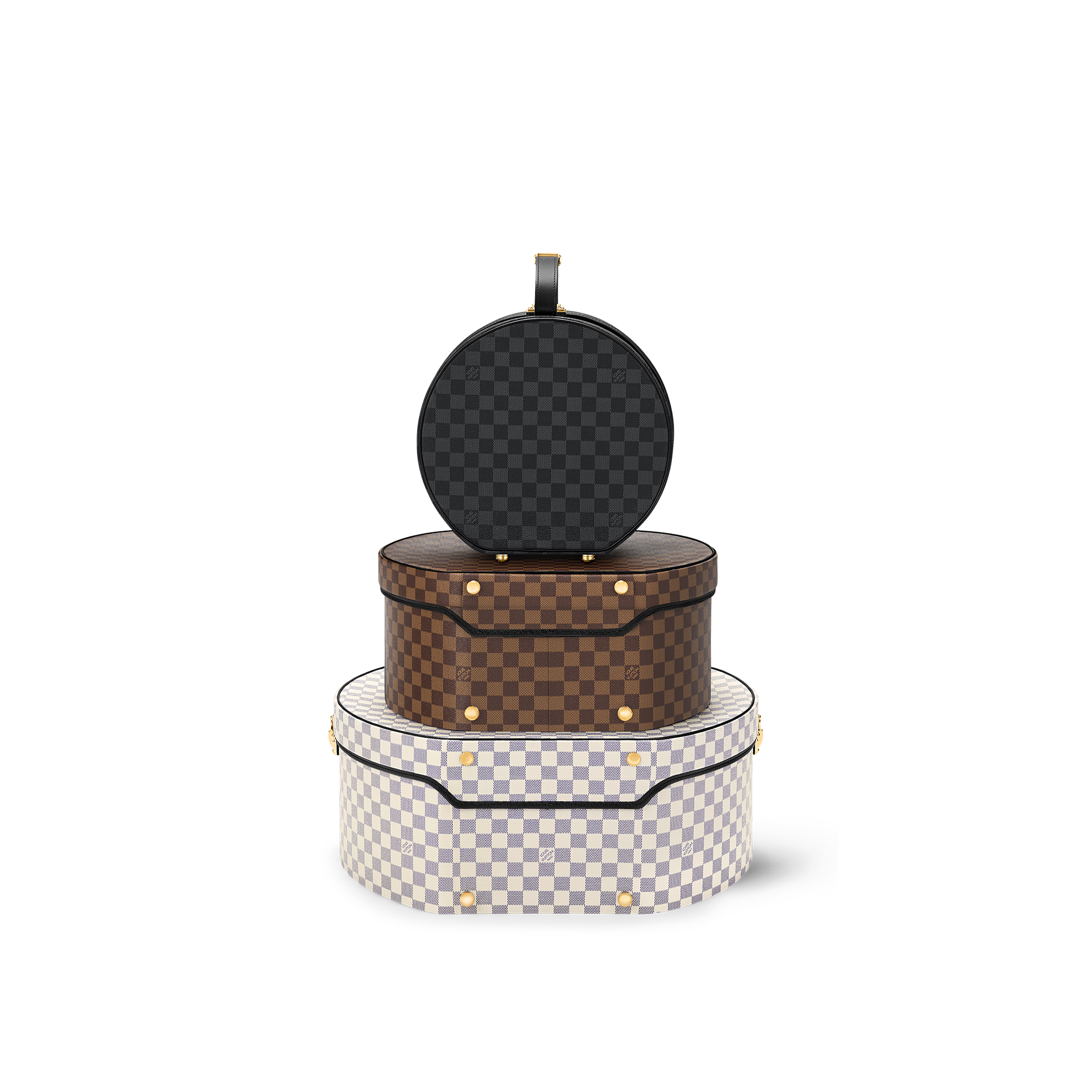 Damier Other Trunks and Boxes Boxes Pyramide Boite Chapeau Damier | Louis Vuitton ® (Product zoom)