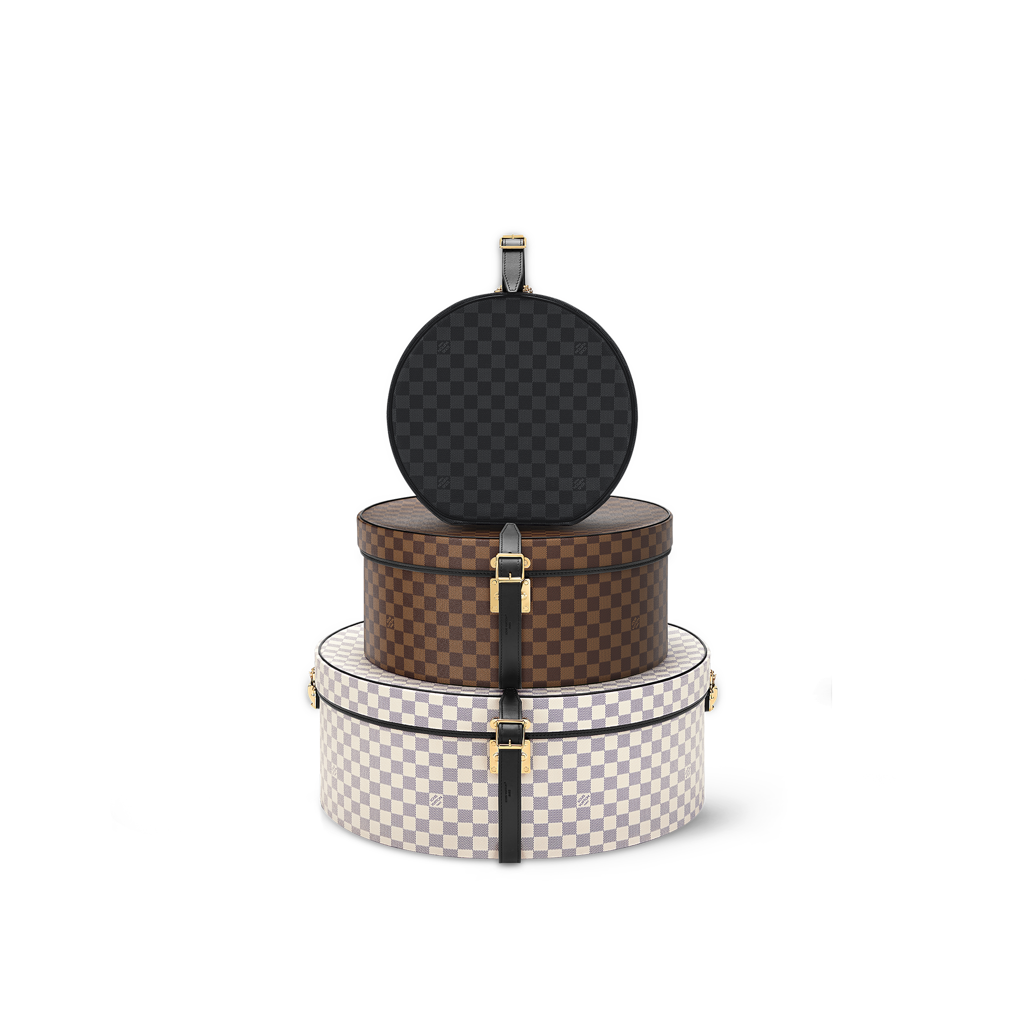 Damier Other Trunks and Boxes Boxes Pyramide Boite Chapeau Damier | Louis Vuitton ® (Product zoom)