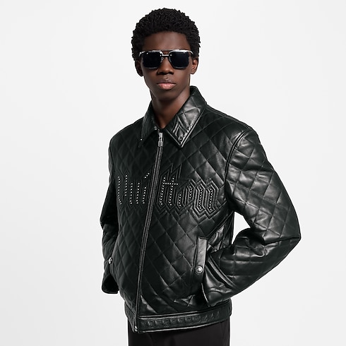 Ready-to-Wear Coats and Outerwear Quilted Leather Blouson | Louis Vuitton ® (Product zoom)