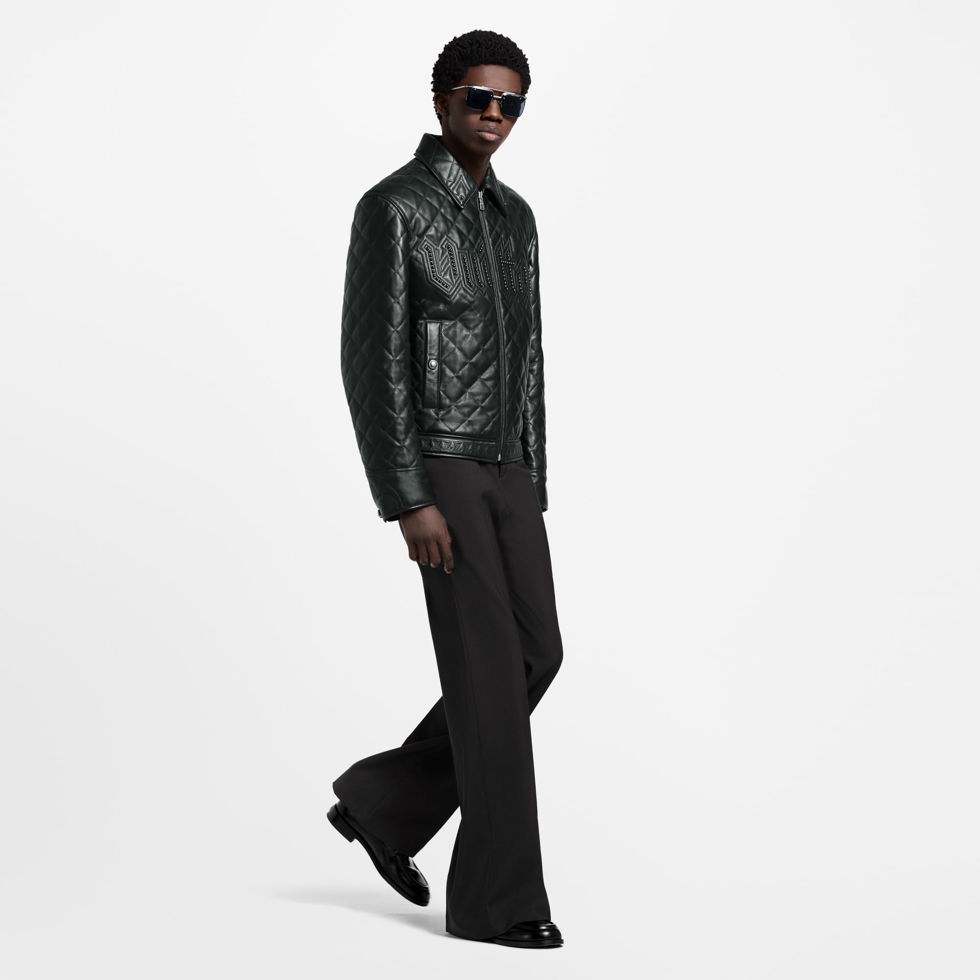  Ready-to-Wear Coats and Outerwear Quilted Leather Blouson | Louis Vuitton ® (Product zoom)