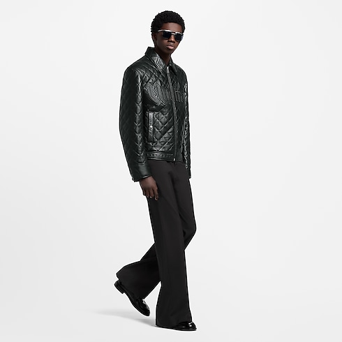 Ready-to-Wear Coats and Outerwear Quilted Leather Blouson | Louis Vuitton ® (Product zoom)