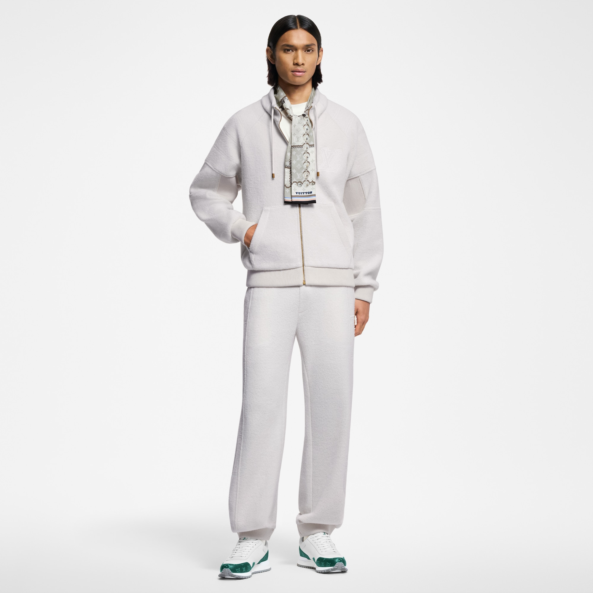  Ready-to-Wear All Ready-to-Wear Quilted Textured Wool Blouson | Louis Vuitton ® (Product zoom)