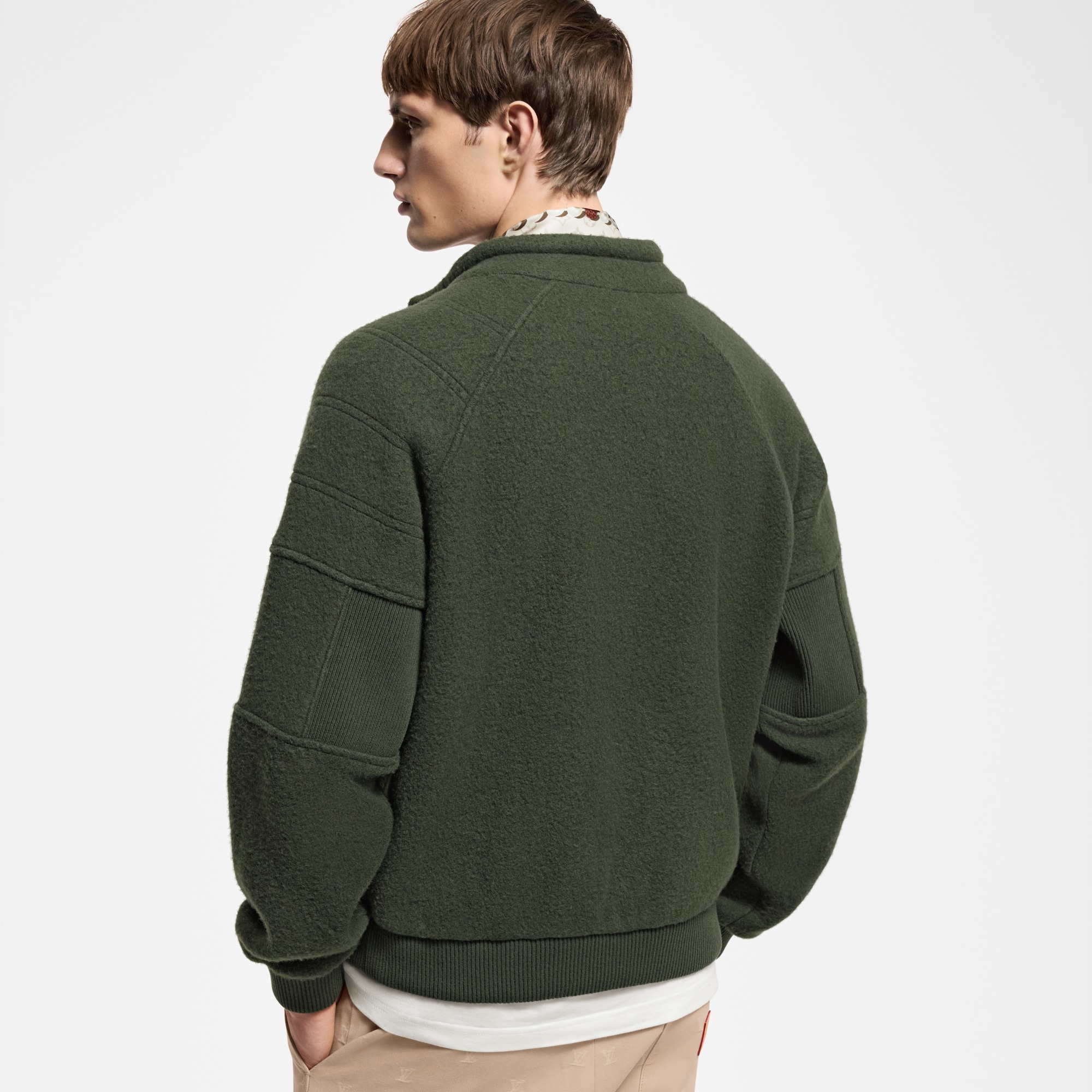  Ready-to-Wear All Ready-to-Wear Quilted Textured Wool Blouson | Louis Vuitton ® (Product zoom)
