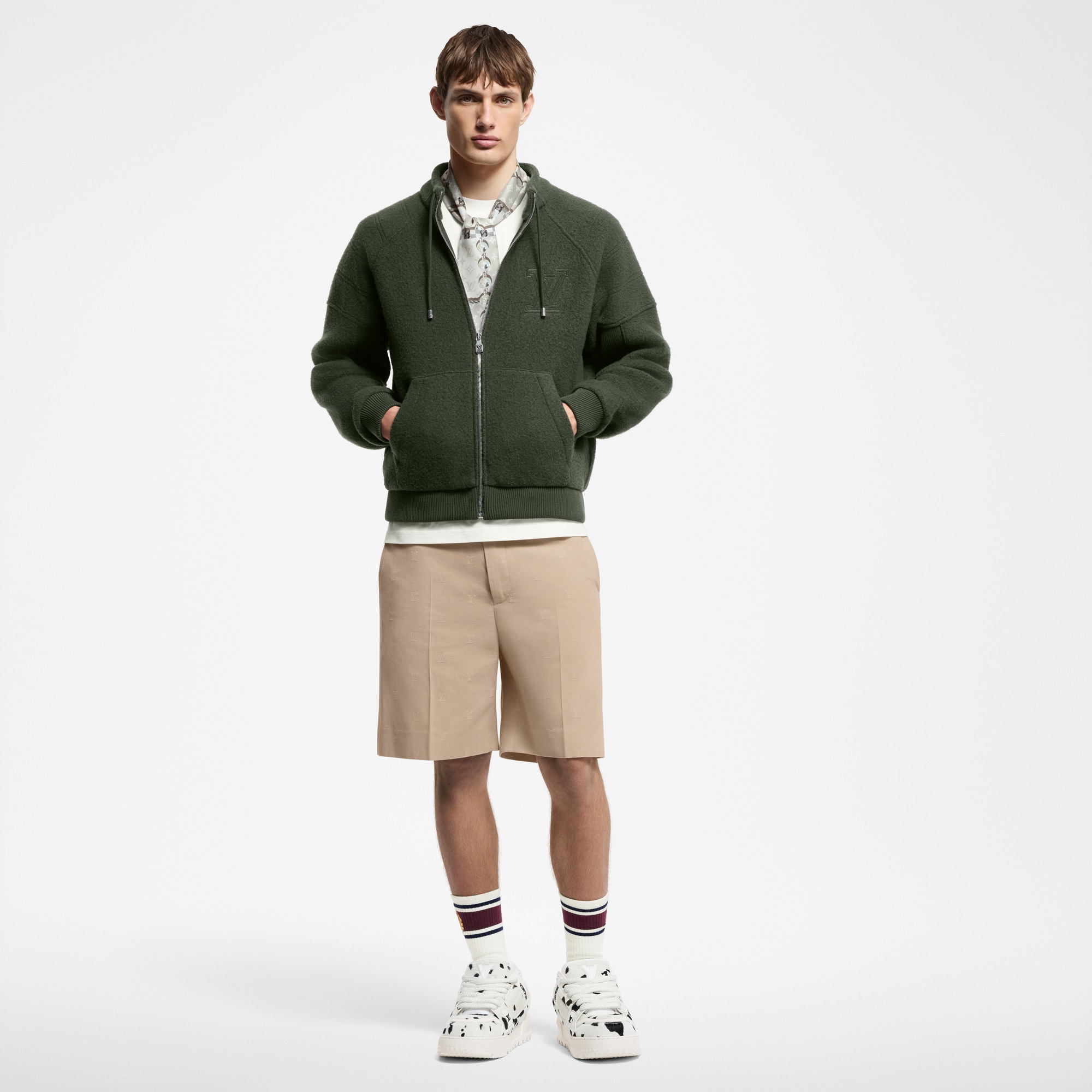  Ready-to-Wear All Ready-to-Wear Quilted Textured Wool Blouson | Louis Vuitton ® (Product zoom)