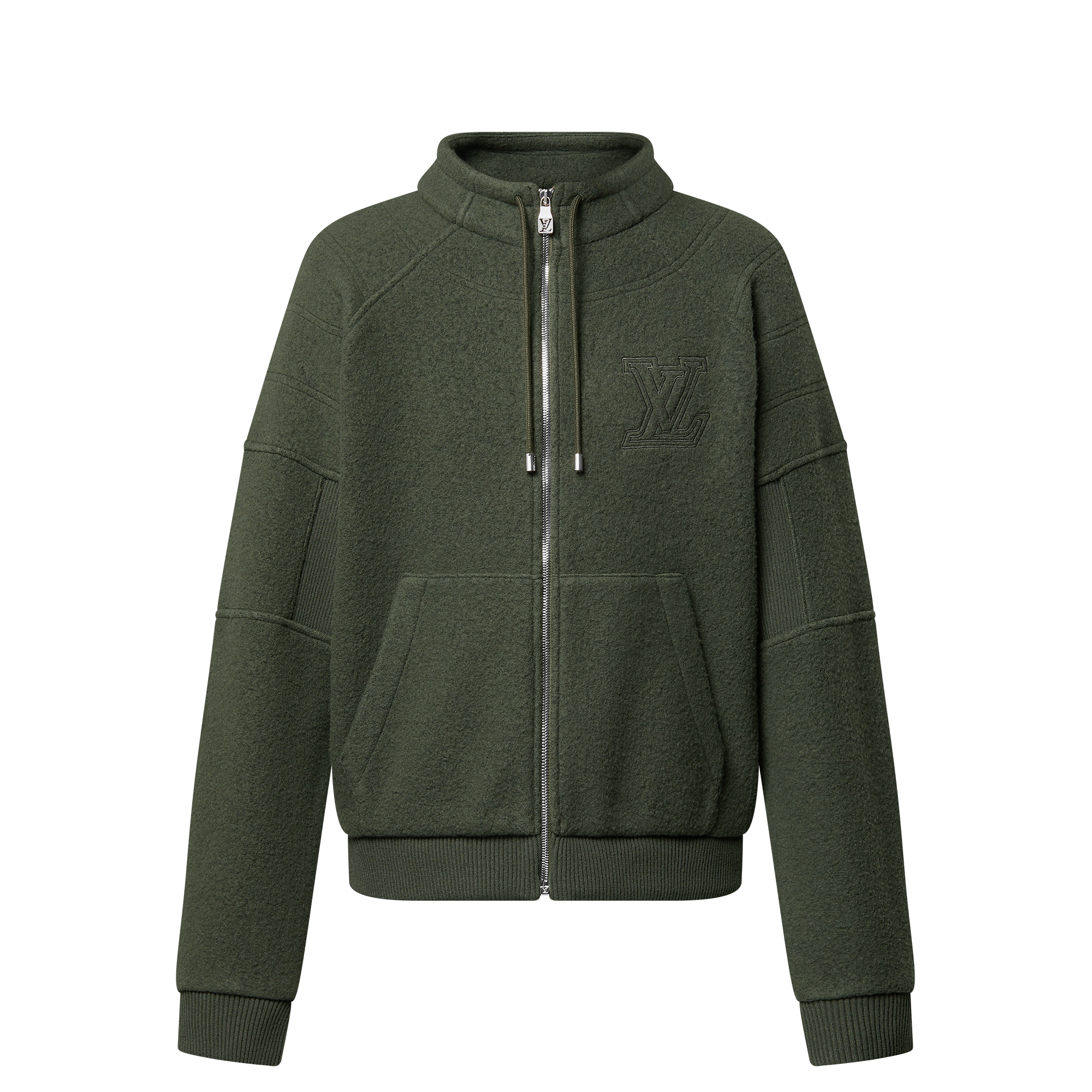 Quilted Textured Wool Blouson