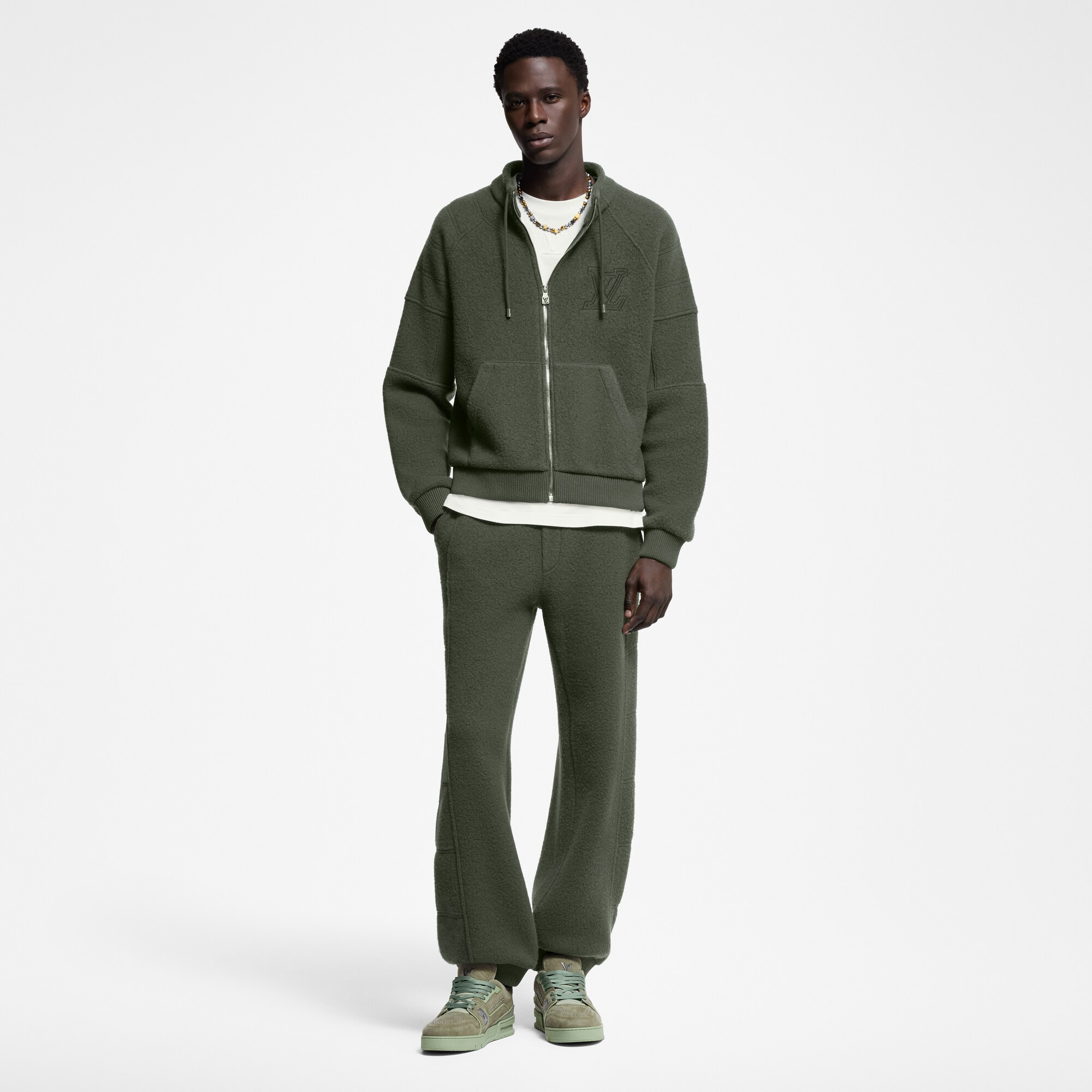  Ready-to-Wear All Ready-to-Wear Quilted Textured Wool Pants | Louis Vuitton ® (Product zoom)