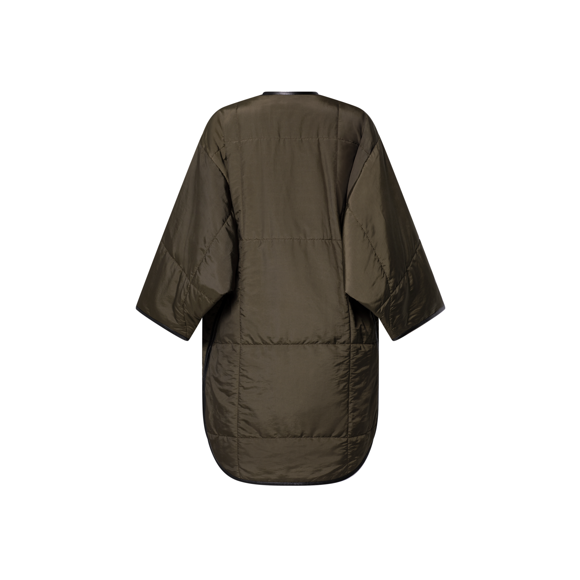 Quilted Toggle Detail Coat