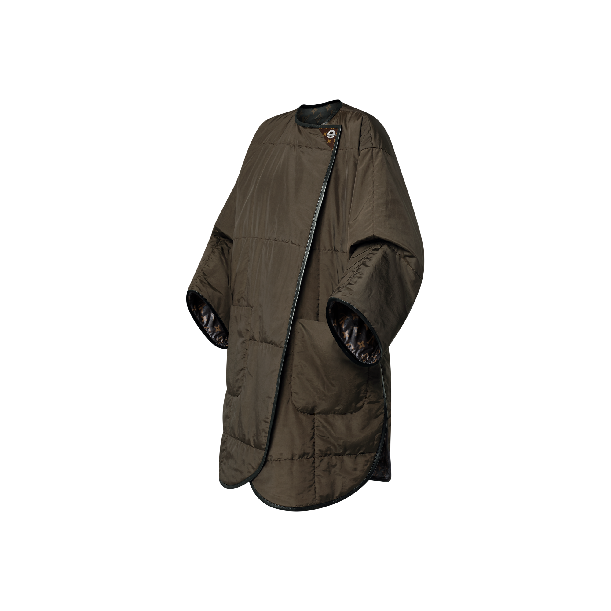 Quilted Toggle Detail Coat