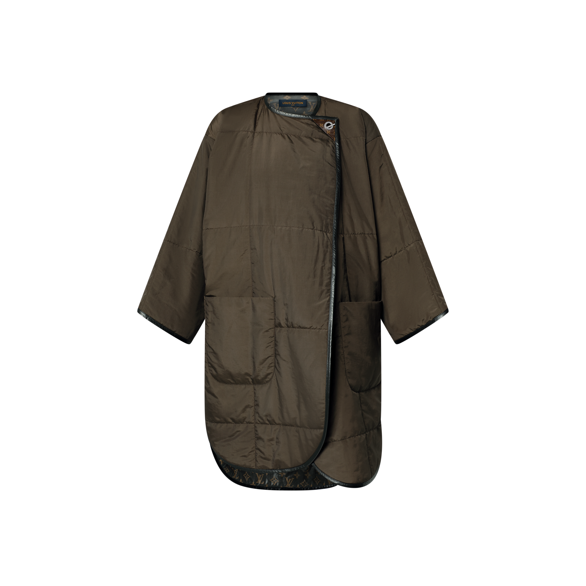 Quilted Toggle Detail Coat