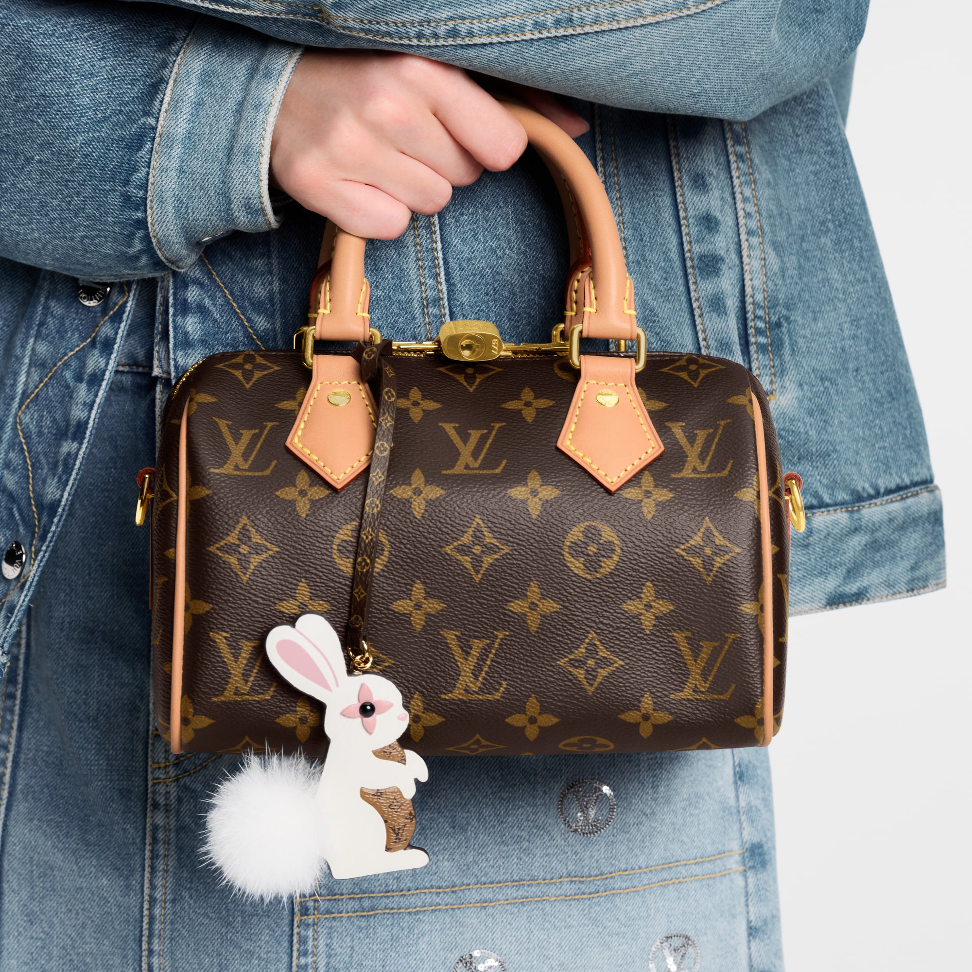 S00 Accessories Key Holders and Bag Charms Rabbit LV Furry Friend Bag Charm  | Louis Vuitton ® (Product zoom)