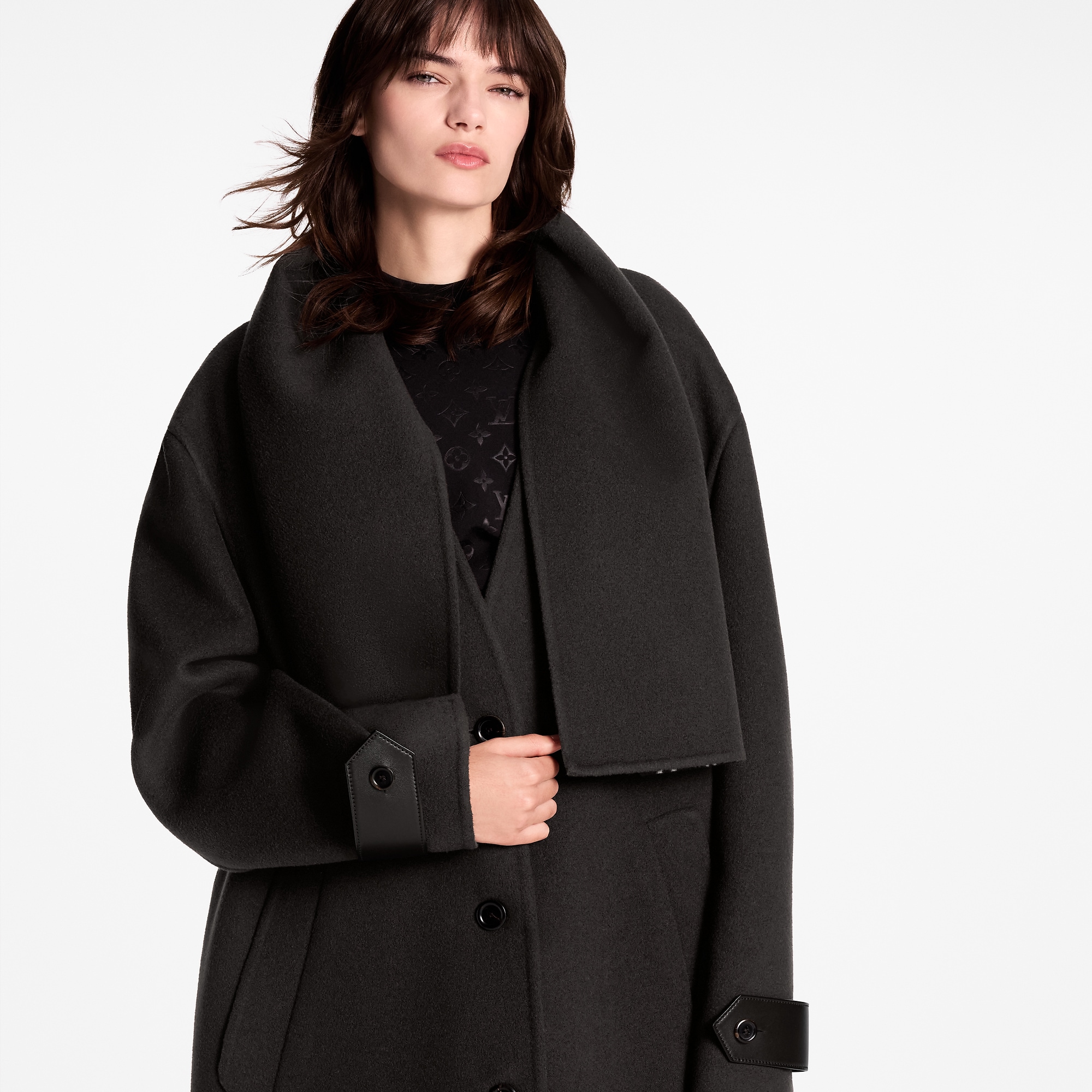 Removable Collar Coat