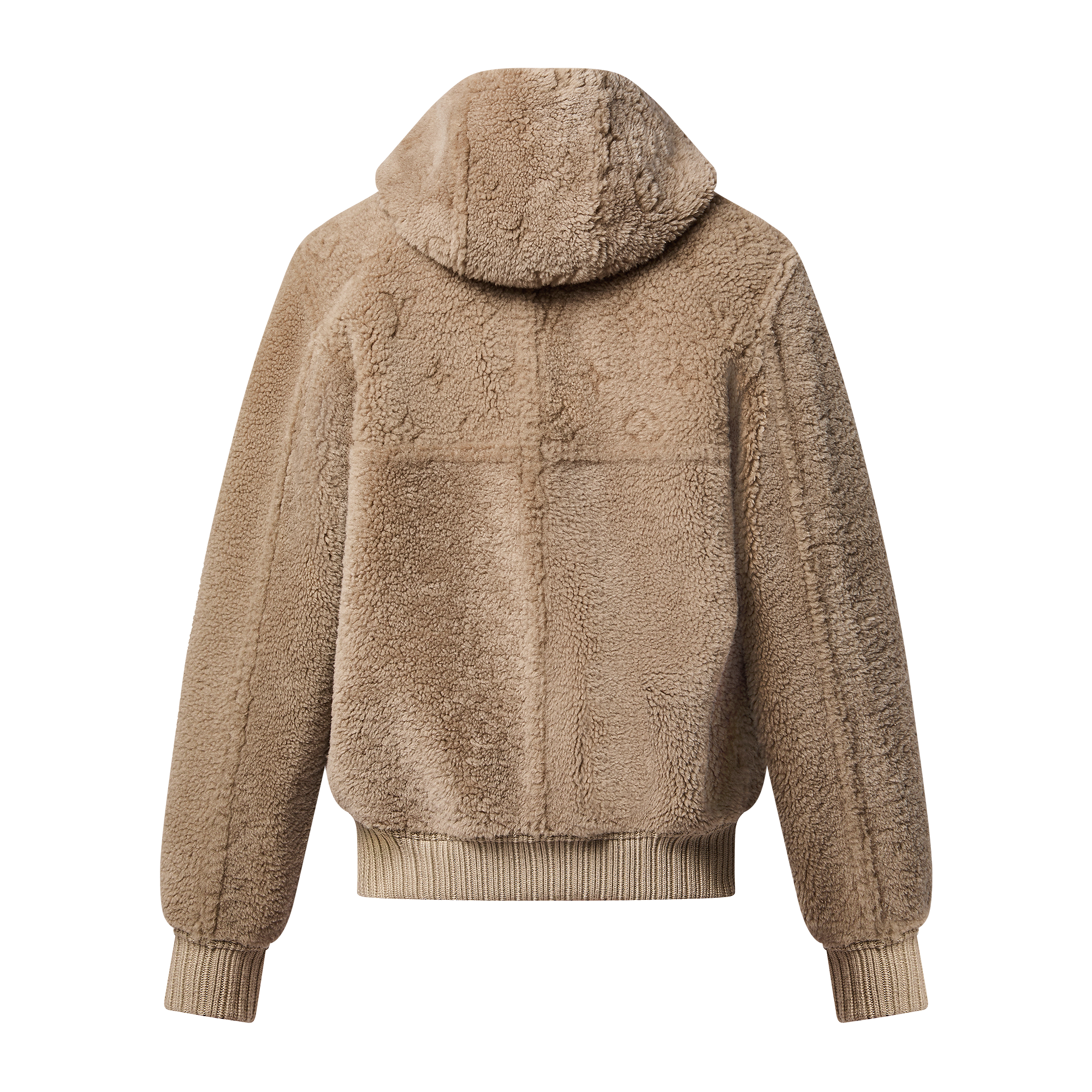 Reversible Hooded Shearling Blouson