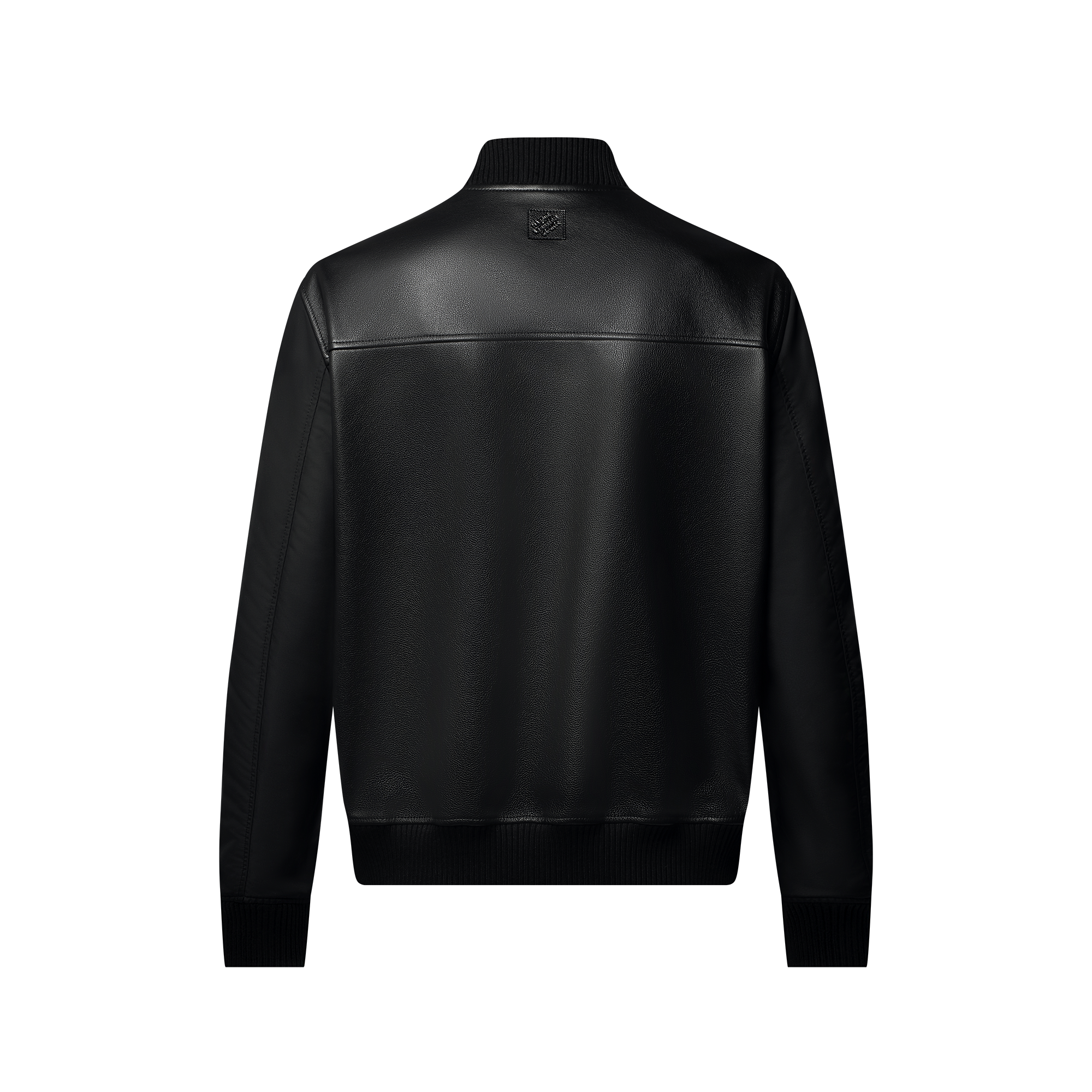 Reversible Leather Nylon Jacket