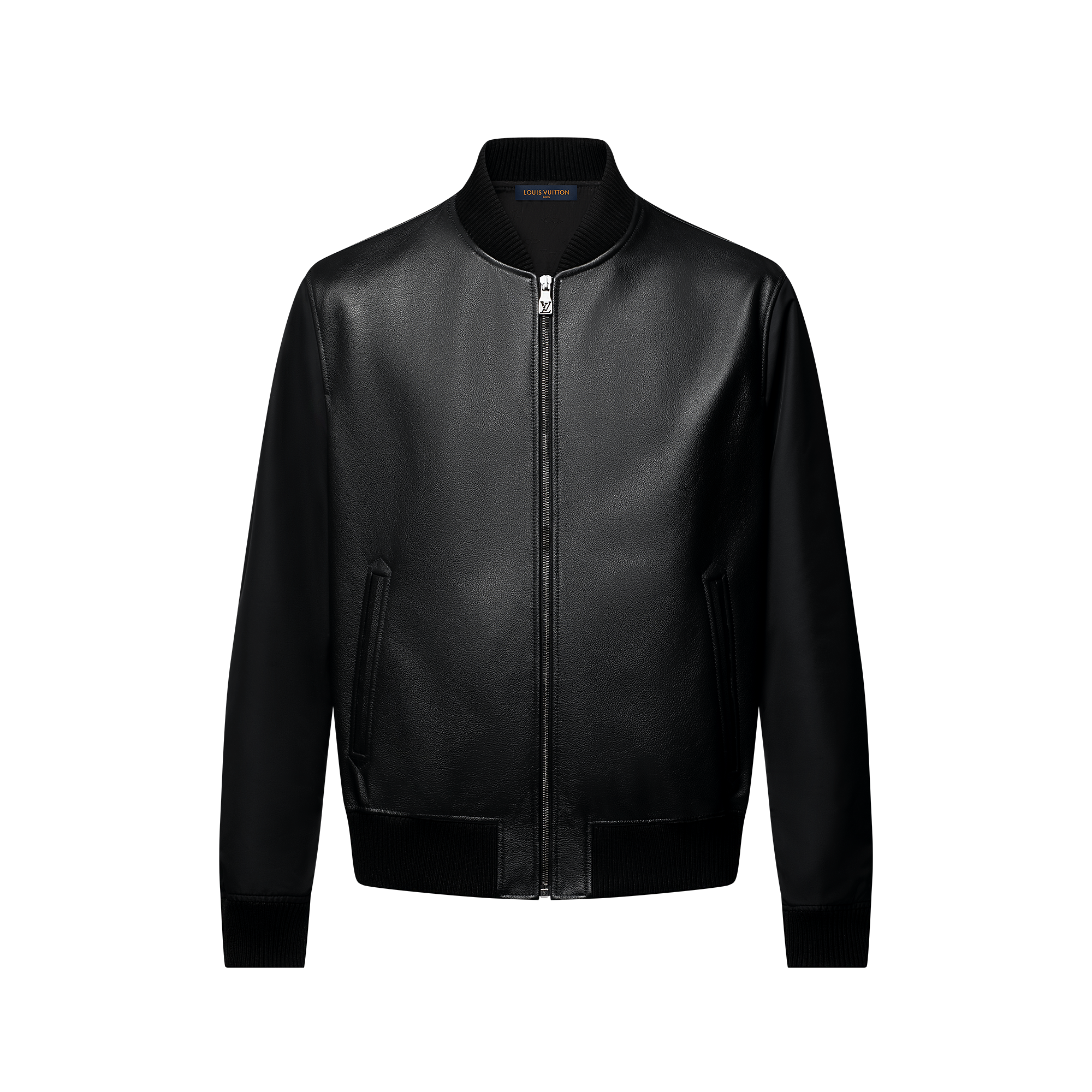 Reversible Leather Nylon Jacket
