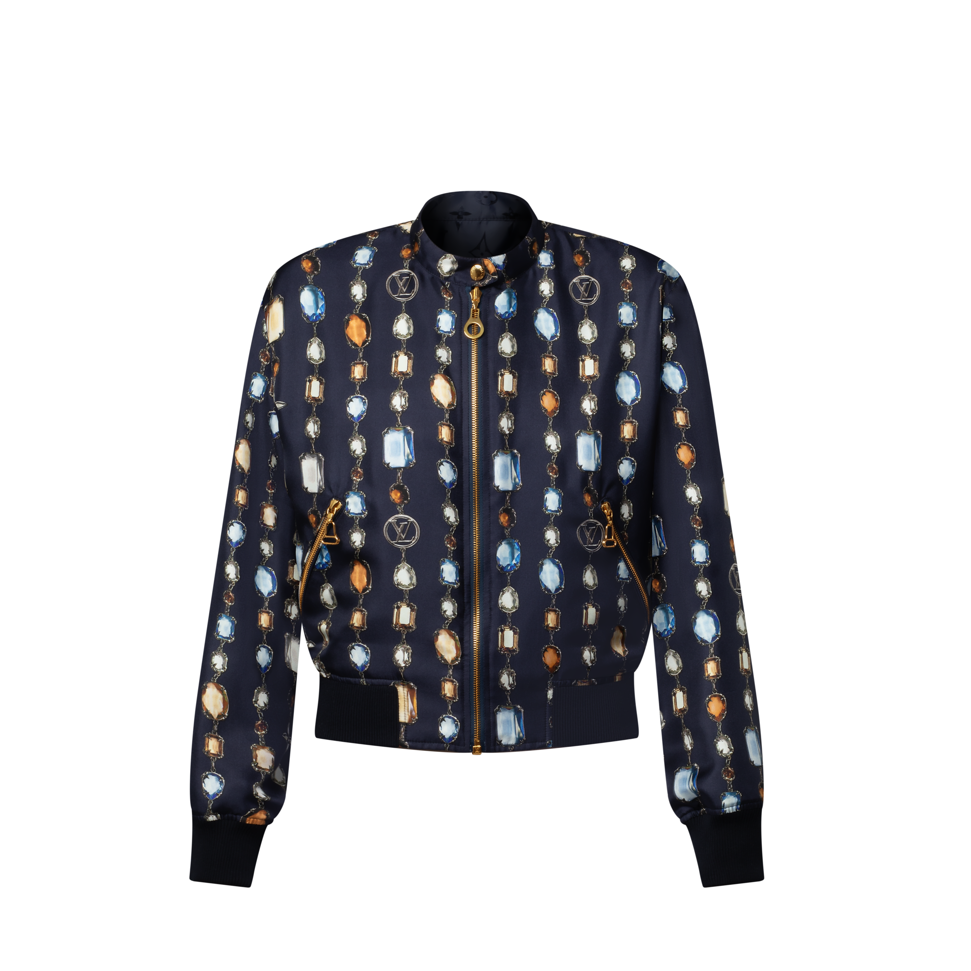 Reversible Necklace Bomber Jacket