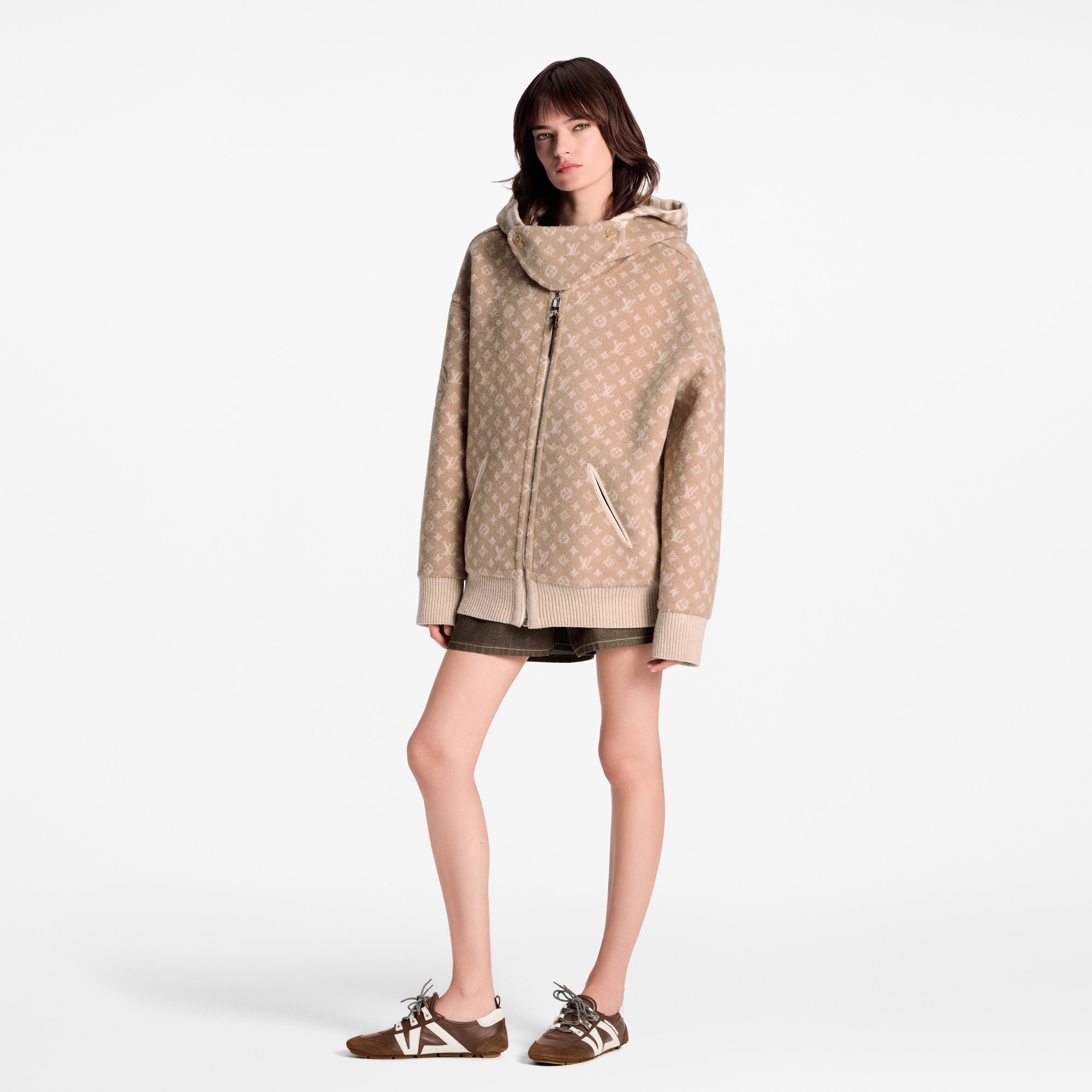  Ready-to-Wear Coats and Jackets Reversible Plaid Hoodie | Louis Vuitton ® (Product zoom)