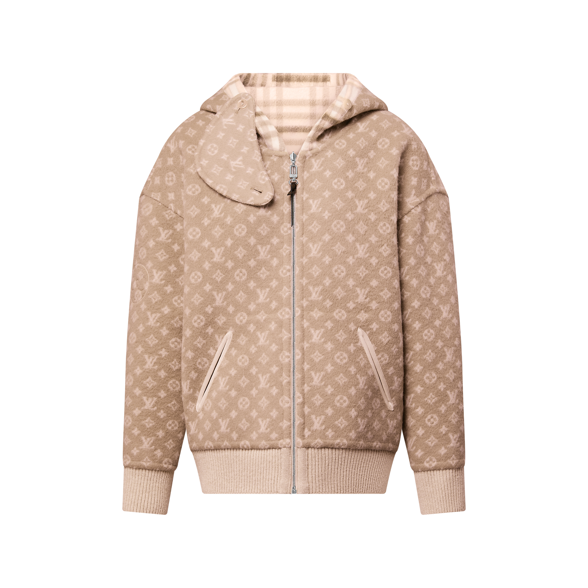 Reversible Plaid Hoodie