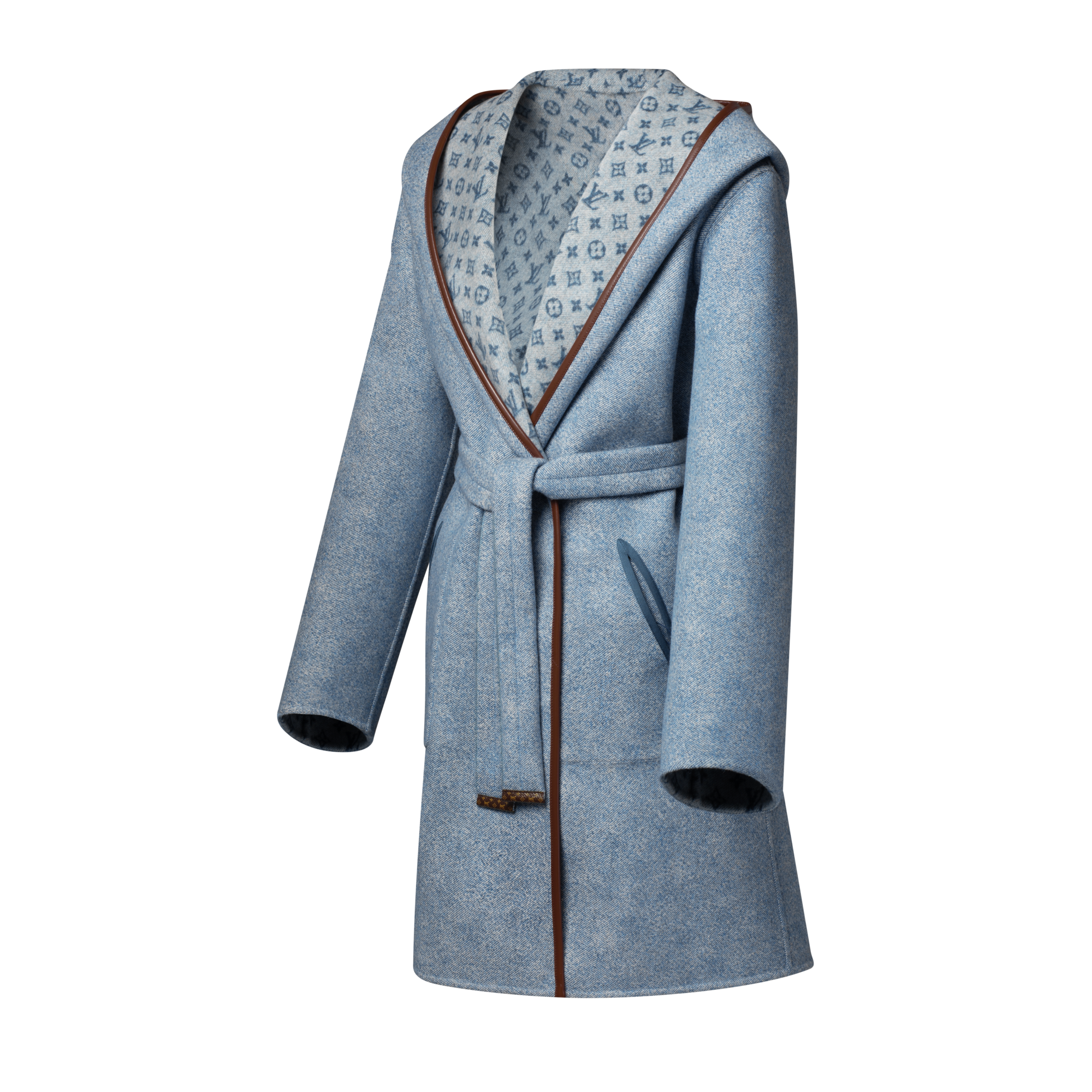  Ready-to-Wear Coats and Jackets Reversible Signature Hooded Wrap Coat | Louis Vuitton ® (Product zoom)