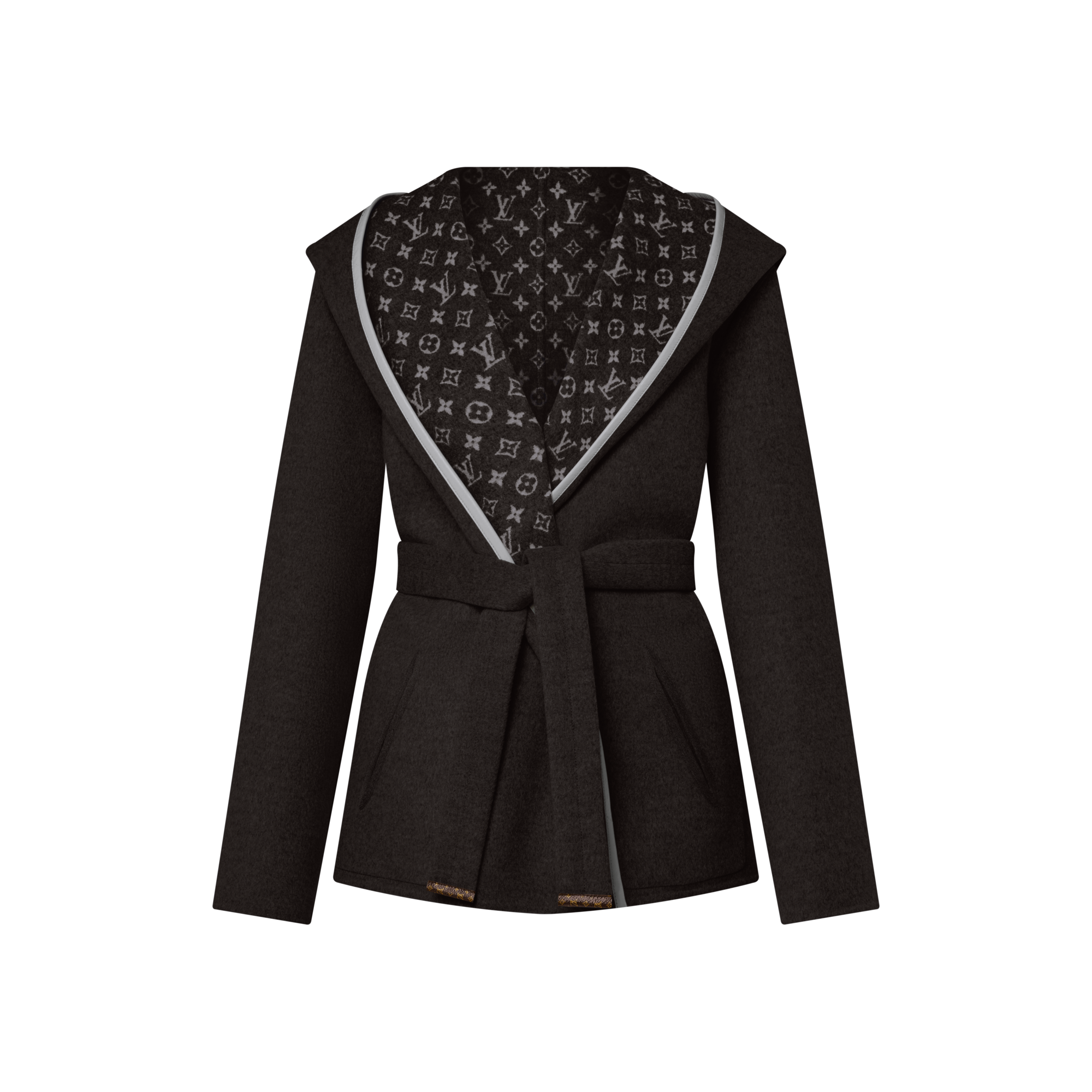  Ready-to-Wear Coats and Jackets Reversible Signature Short Hooded Wrap Coat | Louis Vuitton ® (Product zoom)